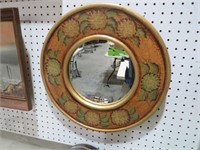 HAND PAINTED BEVELED MIRROR