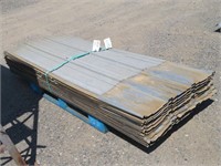 Large Lot of 7' Galvanized Metal Roofing