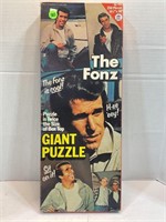 The Fonz giant puzzle opened