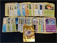 Lot Of 50 Pokemon Cards With Gold Foil