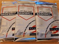 Baseball Sealed Pack Lot of 3 1997 Score