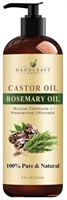 Handcraft Castor Oil Rosemary Oil 8 fl oz.