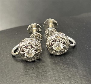 14 KT Diamond Earrings