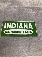 Embossed Indiana Car Plate