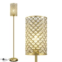 Gold Floor Lamp,Elegant Crystal Floor Lamp Modern