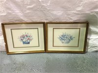 Framed & Matted Floral Prints