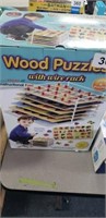 WOOD PUZZLE WITH WIRE RACK