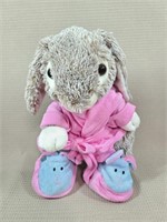 Bunny With Robe & Slippers Stuffed Plush Animal