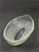 Indiana Glass Oval Footed Bowl