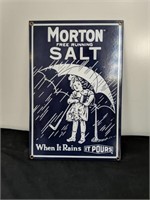12x8 Morton salt porcelain sign