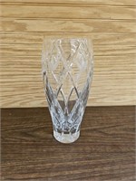 Beautiful Crystal Vase, 10.5" Tall
