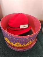 Two Hats in Hat Box
Red Hat is Wool