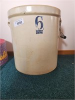 Vintage Ruckels 6 Gallon Crock