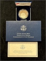 2004 P Thomas Alva Edison Proof Silver Dollar