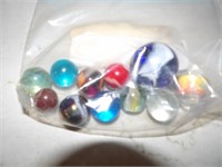 bag of mixed shooter marbles