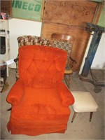 (3) Chairs & Foot Stool