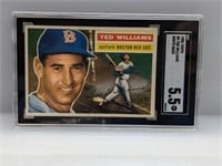 1956 Topps Ted Williams White Back #5 SGC 5.5