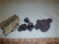 Crystals & Fossilized Wood Specimens