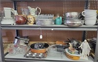 2 Shelves Worth Of Misc. Kitchen Items