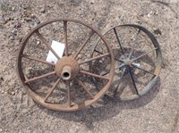 (2) Steel Spoke Wheels - 15" Diameter