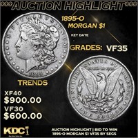 1895-o Morgan Dollar $1 Graded vf35 By SEGS