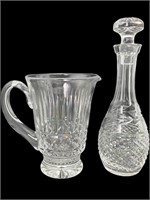 Waterford Pitcher & Bottle With Stopper