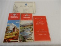 LOT OF 4 GREAT BRITAIN ROAD MAPS