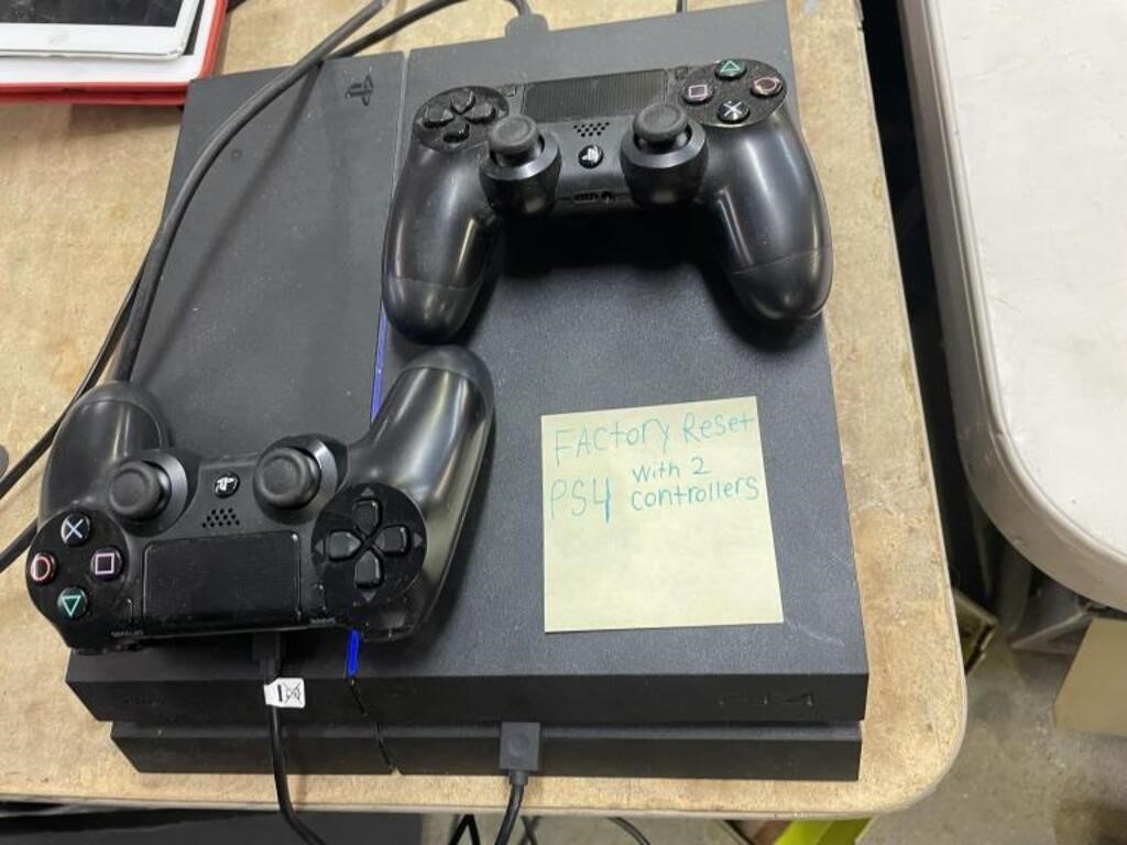 PS4 - Factory Reset with 2 Controllers