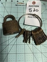Vintage Lock, Slaymaker Keys