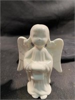 White Ceramic Angel Figure 4.75" Tall