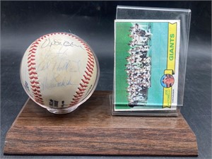 (D) San Francisco giants 1970’s signed baseball