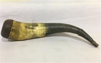 Early Powder Horn Engraved AP and Dated (1880?).