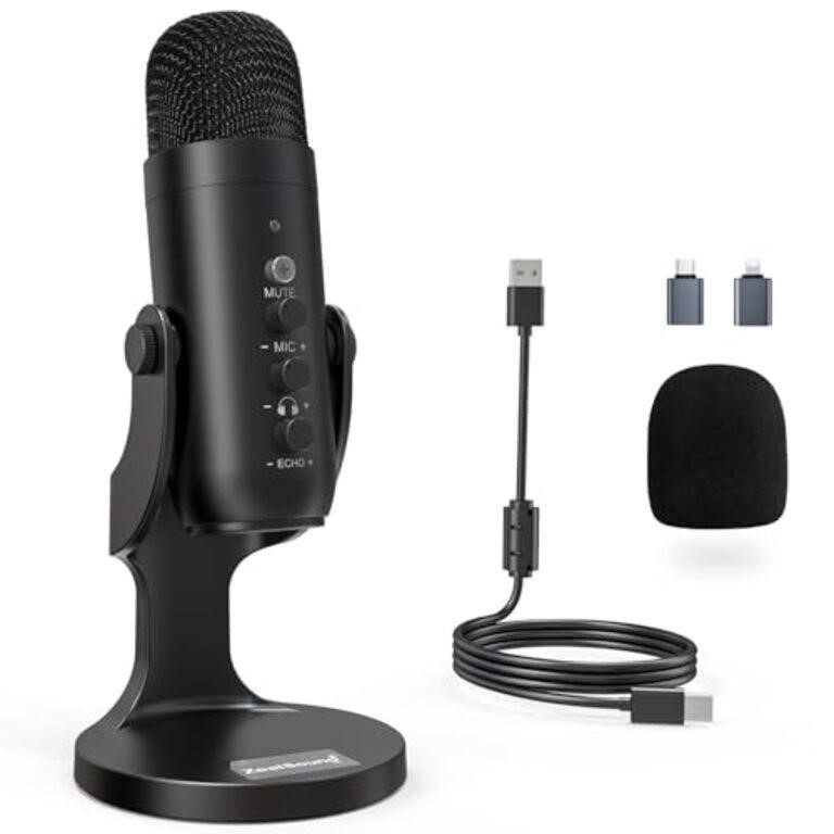 ZealSound USB Microphone,Condenser Phone Computer