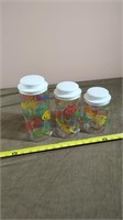 COCA-COLA GLASS CANISTER SET