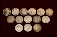 Lot of Morgan Silver Dollars 1878 - 1891 BU