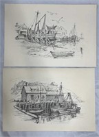 2 Jay Killian Harbor Scene Prints