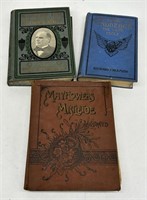 Antique Book Lot - Mayflowers and Mistletoe, Memor