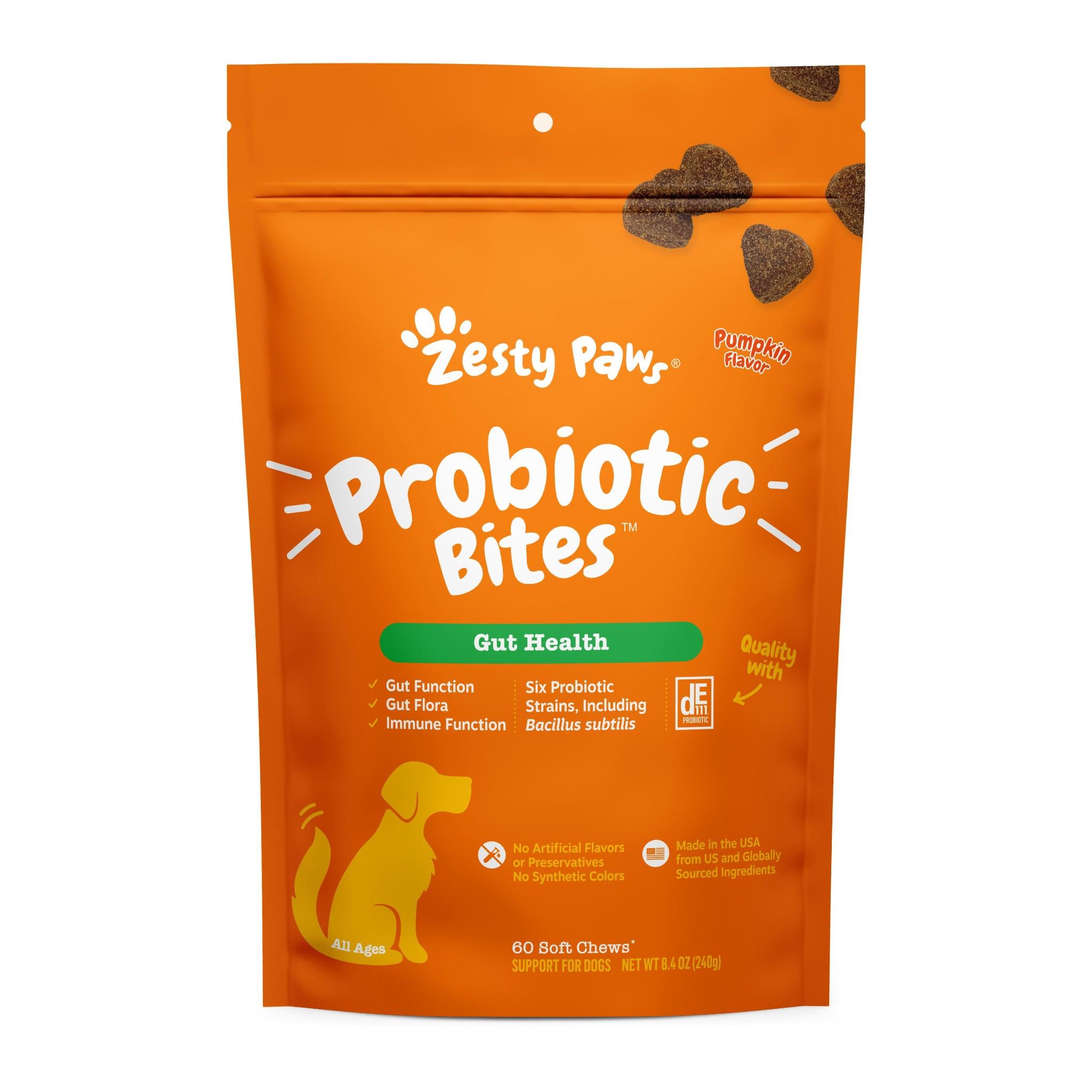 2PK Zesty Paws Probiotic Bites Pumpkin  60ct