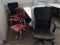 2 Office Chairs, 3 Student Chairs