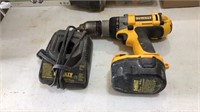 DeWalt drill and battery charger