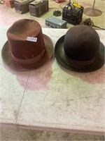 2- top hats- no sizes