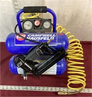 Campbell Hausfeld Air Compressor with Nail Gun