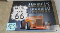 America’s Highway Tin Sign