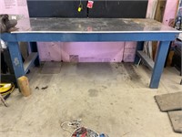 Work Bench with Stainless Steel Top Vise NOT