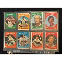 (25) 1959 Topps Baseball Cards Nice Shape