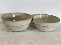 (2) Ceramic Planter Bowls