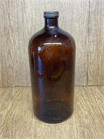 Vintage Brown Glass Bottle