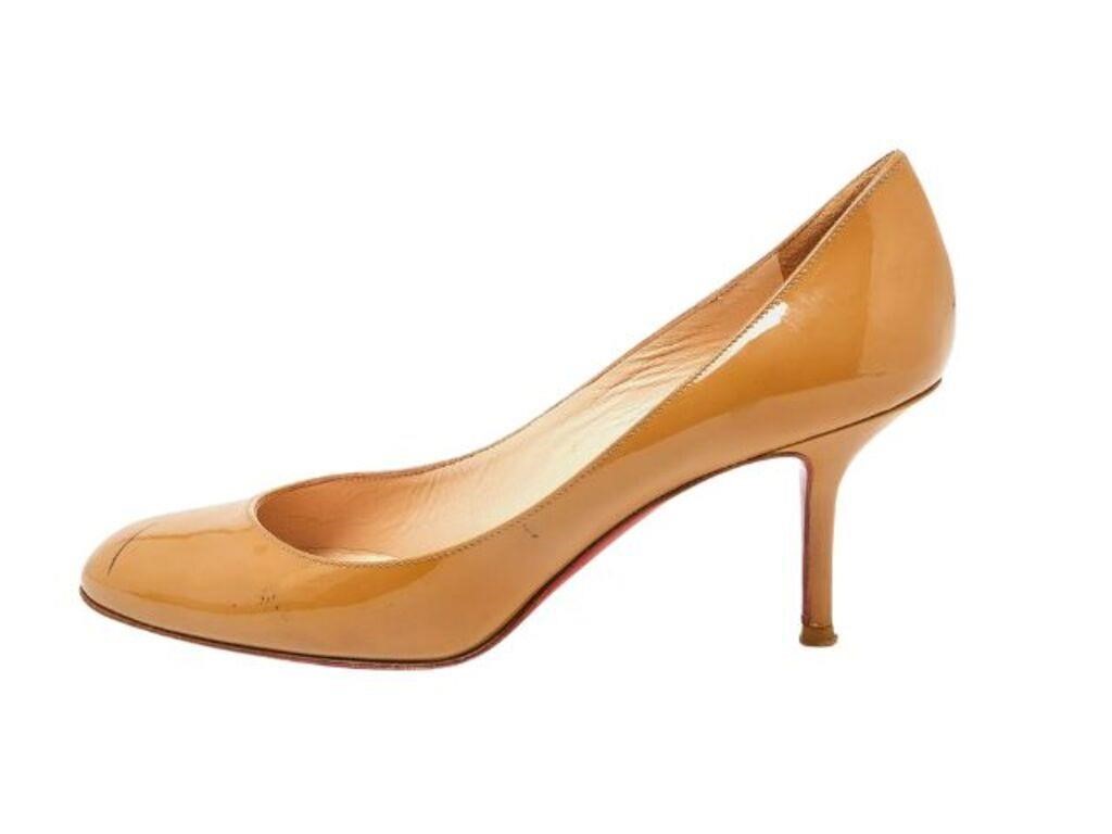 CHRISTIAN LOUBOUTIN Simple Patent Pumps 38.5