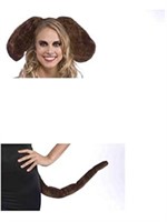 MSRP $14 Brown Dog Ears & Tail