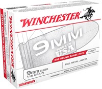 Winchester Ammo USA9W USA Target 9mm Luger 115 gr